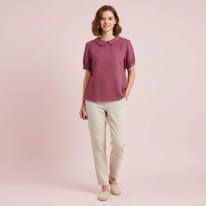 Chic White Blouse | Women's Long Sleeve Top