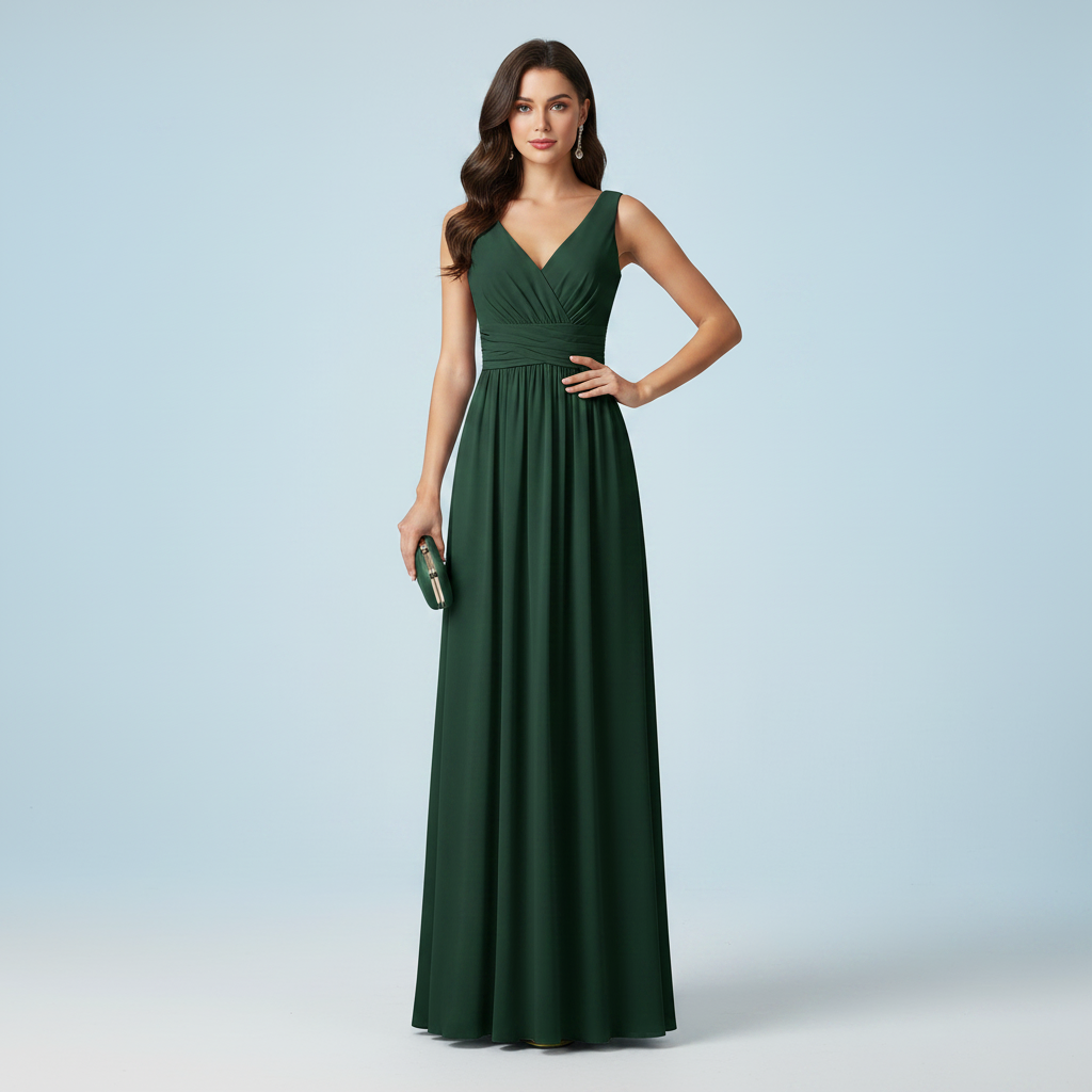 Elegant V-Neck Maxi Dress | Women's Summer Formal Dresses
