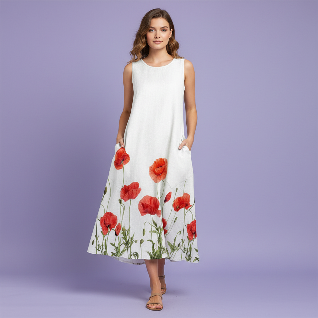 Floral Midi Dress | Women's Summer Dresses