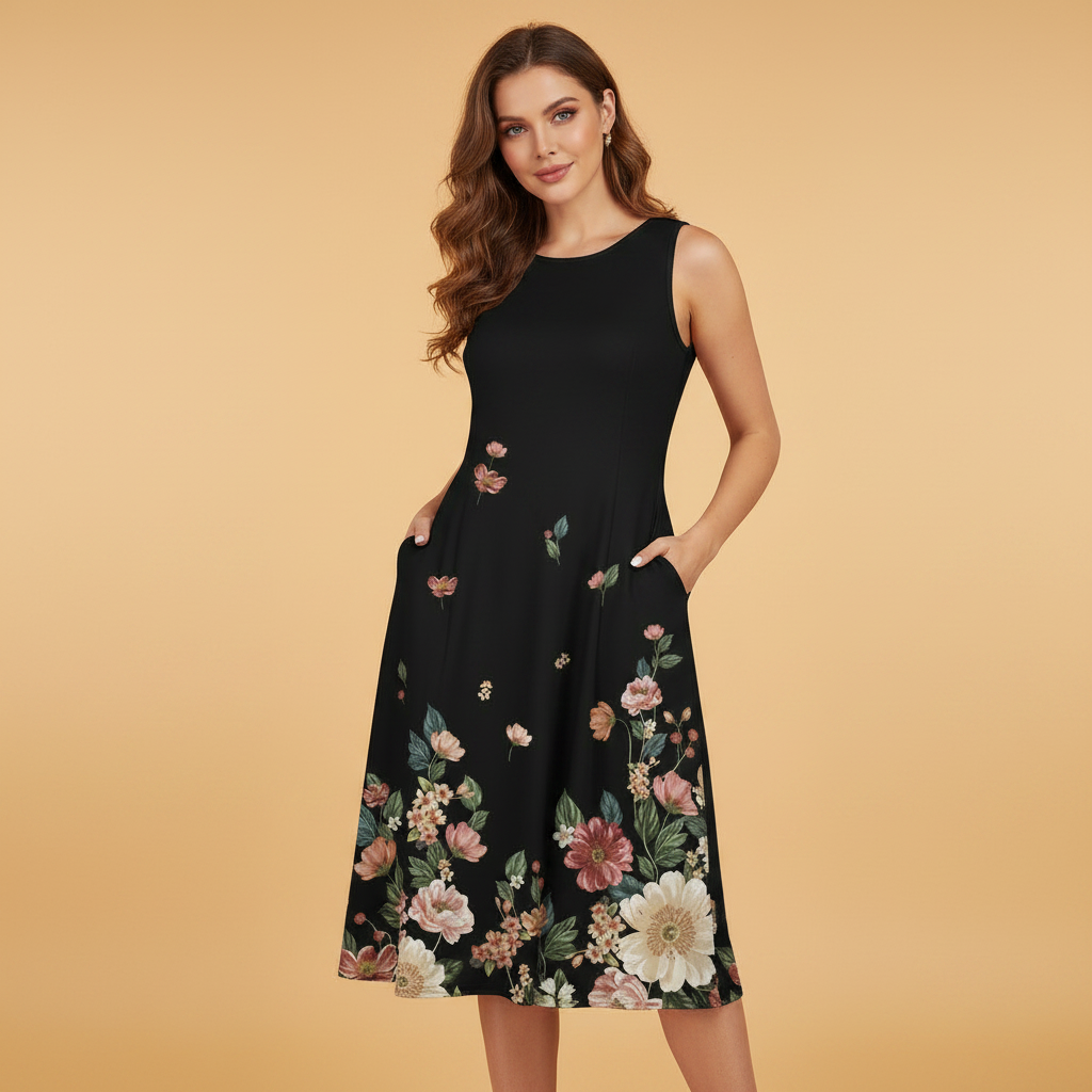 Floral Midi Dress | Women's Summer Dresses