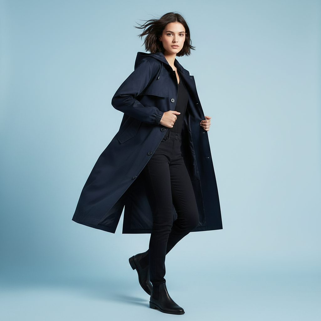 Long Women's Trench Coat | Stylish Winter Outerwear