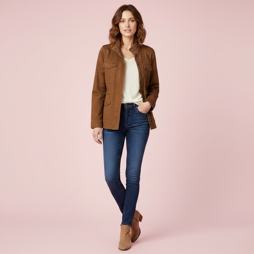 Modern Women's Zipper Jacket | Casual Women's Coat