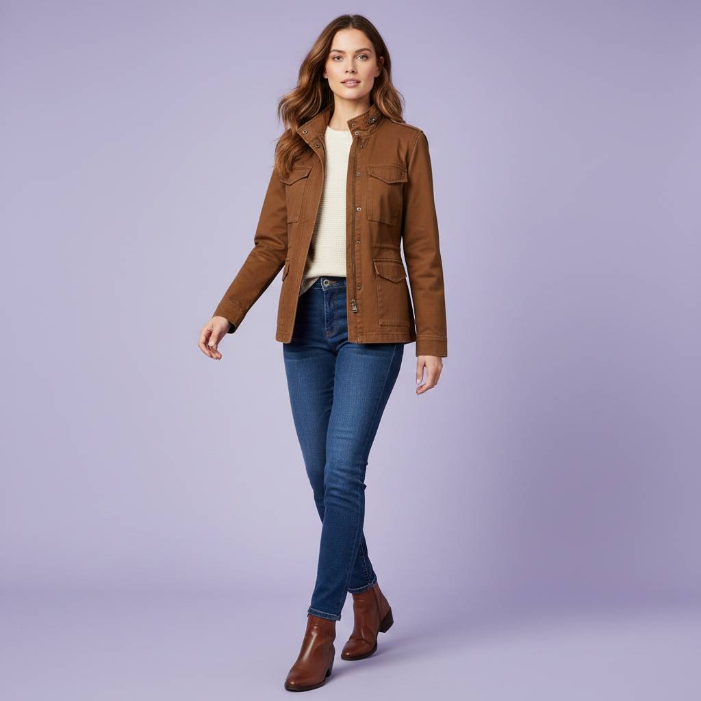 Modern Women's Zipper Jacket | Casual Women's Coat