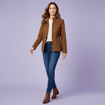 Modern Women's Zipper Jacket | Casual Women's Coat