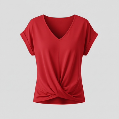 V-Neck Twist Top | Women's Going Out Blouse