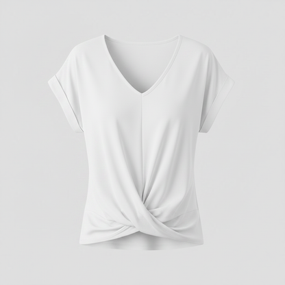 V-Neck Twist Top | Women's Going Out Blouse