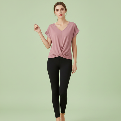 V-Neck Twist Top | Women's Going Out Blouse
