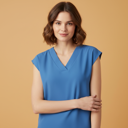 V-Neck Summer Blouse | Women's Blouse for Warm Days