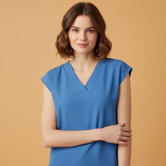 V-Neck Summer Blouse | Women's Blouse for Warm Days
