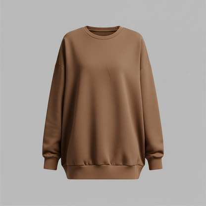 Women's Oversized Sweatshirt | Casual Crew Neck Fashion