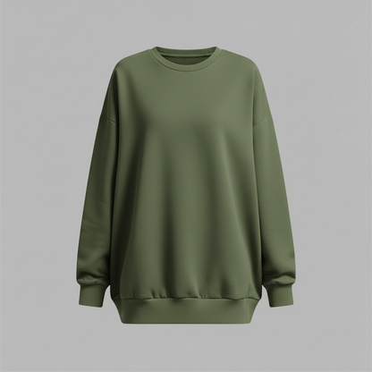 Women's Oversized Sweatshirt | Casual Crew Neck Fashion
