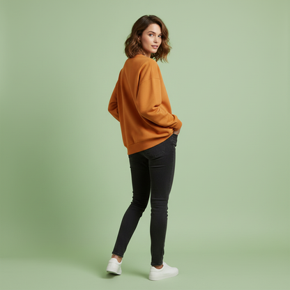 Women's Oversized Sweatshirt | Casual Crew Neck Fashion