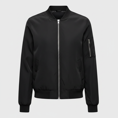 Women's Slim Fit Bomber Jacket | Stylish Zipper Design