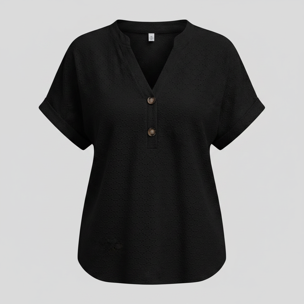 Women's V-Neck Short Sleeve Top | Casual Summer Wear