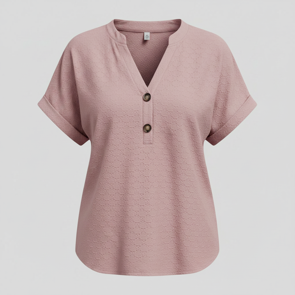 Women's V-Neck Short Sleeve Top | Casual Summer Wear