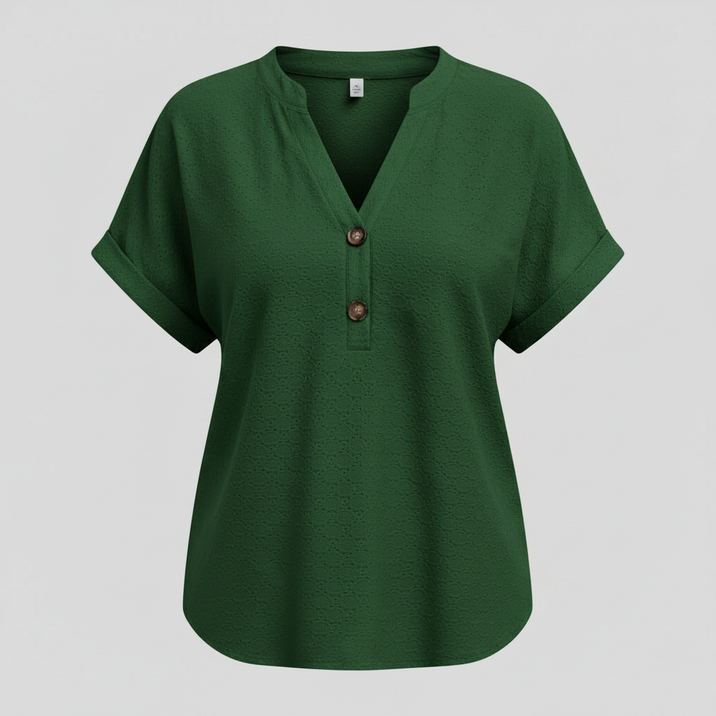 Women's V-Neck Short Sleeve Top | Casual Summer Wear