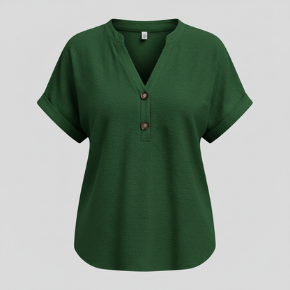 Women's V-Neck Short Sleeve Top | Casual Summer Wear