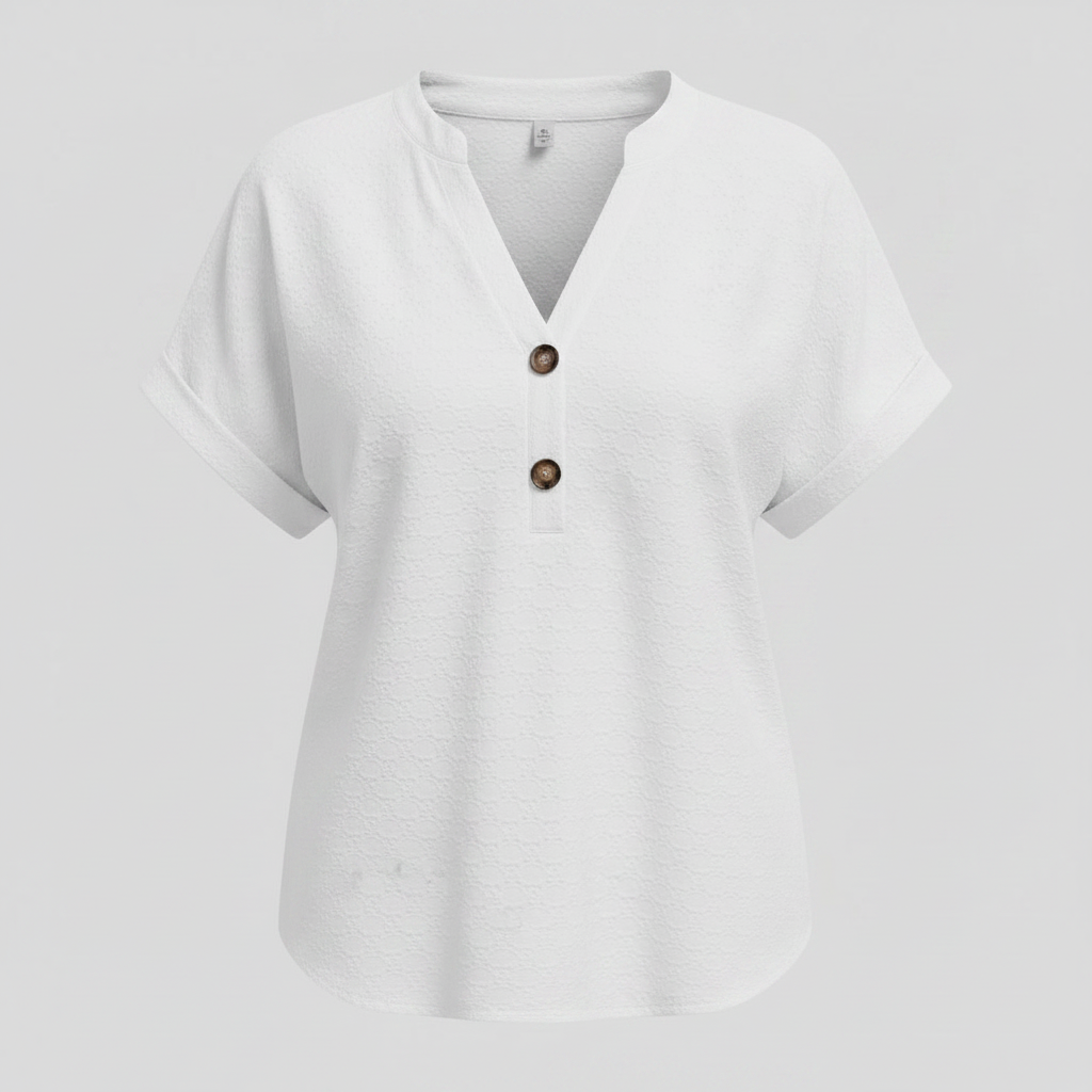 Women's V-Neck Short Sleeve Top | Casual Summer Wear