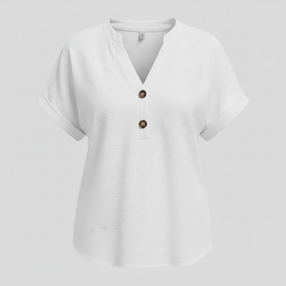 Women's V-Neck Short Sleeve Top | Casual Summer Wear