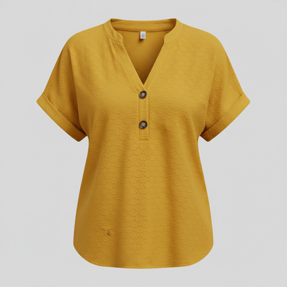 Women's V-Neck Short Sleeve Top | Casual Summer Wear